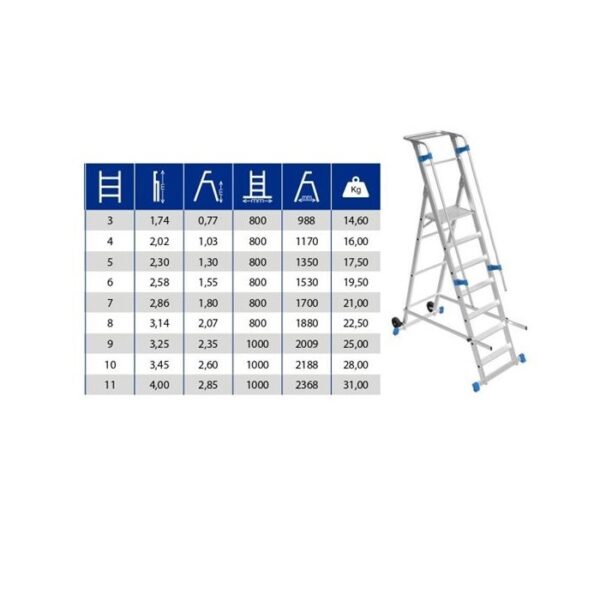 escalera plegable aluminio 1