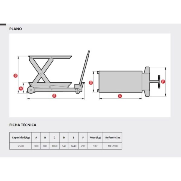 mesa hidraulica taller 2500 kg 1