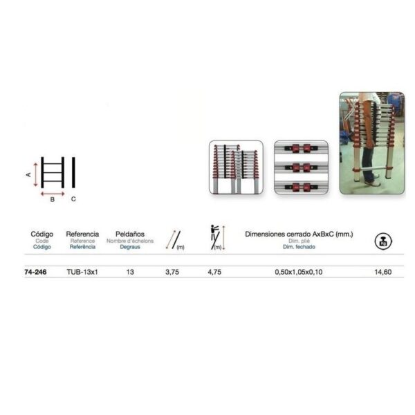 escalera telescopica tubular 1